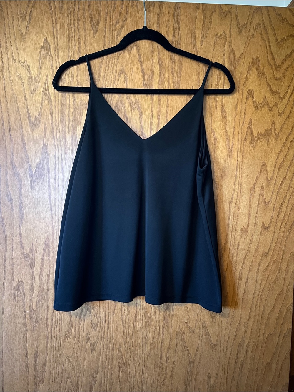H&M Black V-Neck Spaghetti Strap Cami